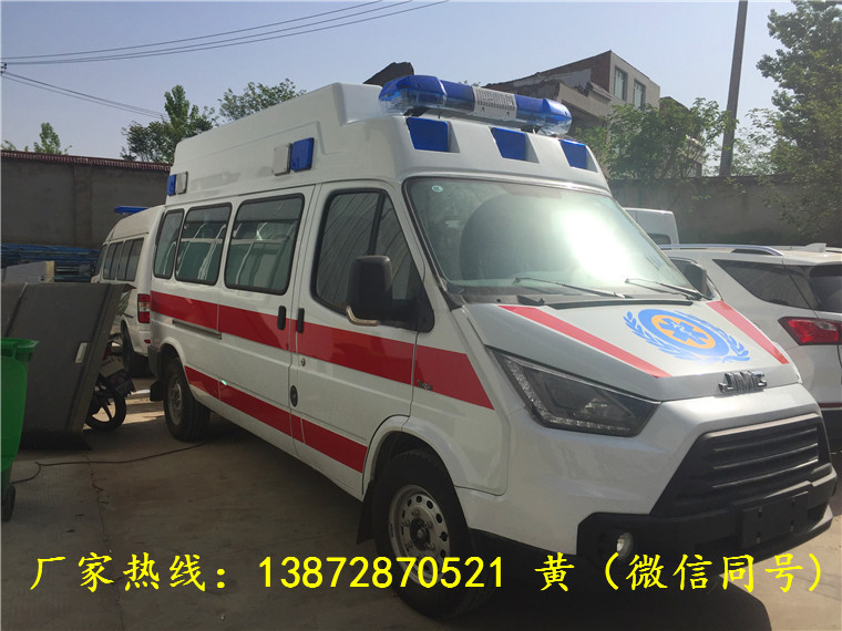 國(guó)六江鈴特順長(cháng)軸中(zhōng)頂監護型救護車(chē)